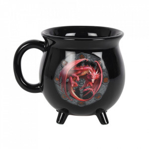 Cana termosensibila in forma de cazan Dragonul Lammas - Anne Stokes
