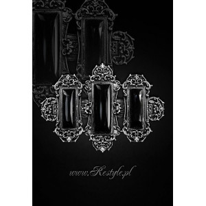 Clama par gotica, stil victorian, Vivian - negru