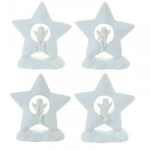 Decoratiune Ingeras pe stea 7.5 cm