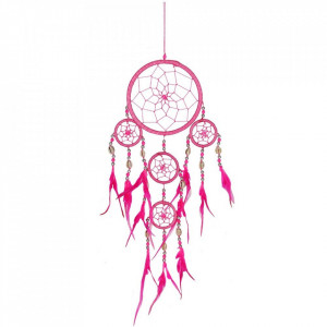 Dreamcatcher mediu Hot Pink