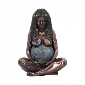 Figurina Mama Pamant finisaj bronz 8.5 cm