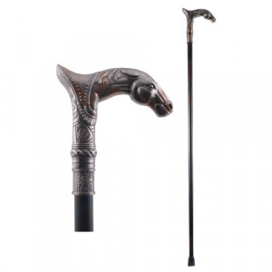 Horse head decorative walking stick
