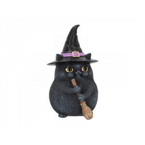 Lucky Black Cat 12cm