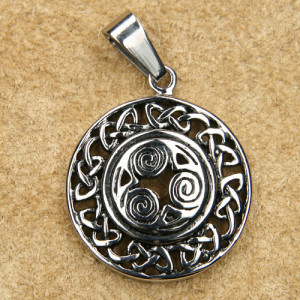 Pandantiv otel inoxidabil Triskelion celtic