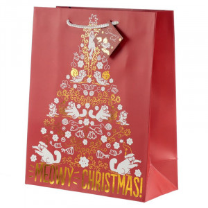 Punga cadou de Craciun Meowy Christmas - mare