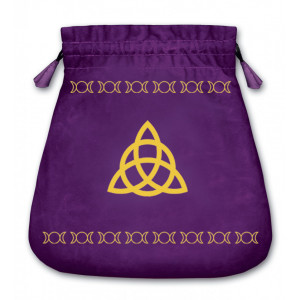 Punga catifea pentru carti de tarot Triquetra