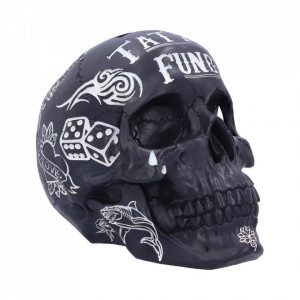 Pusculita craniu Tattoo Fund ( Negru )