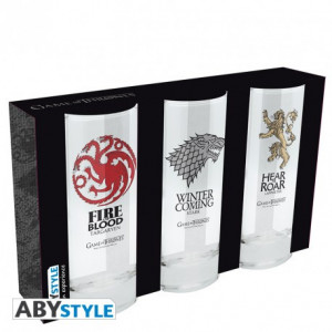 Set 3 pahare licenta Game of Thrones