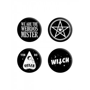 Set 4 insigne We Are The Weirdos Mister