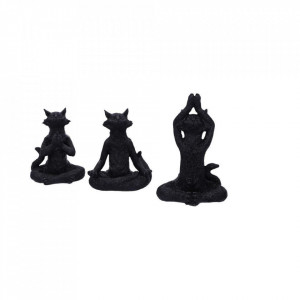 Set statuete Trei pisicute Zen 18 cm