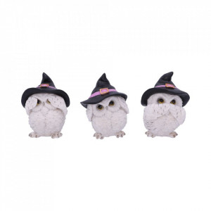 Set Trei bufnite vrajitoare intelepte 9cm