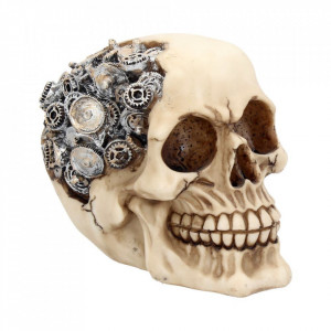 Statueta craniu steampunk Rotite 15 cm