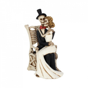 Statueta cuplu gotic La bine si la rau 25 cm