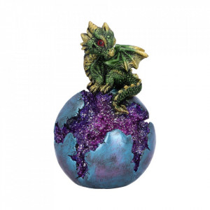 Statueta dragon Geode Guard (verde) 12.7cm