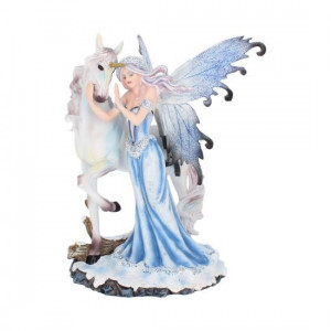Statuetă zână și unicorn Alinare