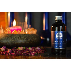 Ulei pentru baie cu uleiuri esentiale pure si infuzii magice Meditatie