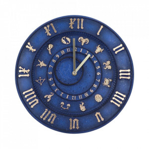 Ceas de perete cu semnele zodiacale Zodiac Time Keeper 35 cm