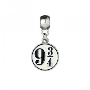 Charm placat argint licenta Harry Potter Platforma 9 3/4