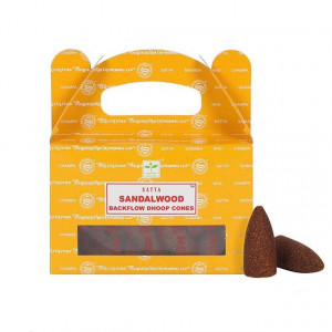 Conuri parfumate backflow Satya - Santal