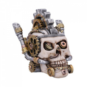 Cutie bijuterii craniu Metal Head 15.5 cm