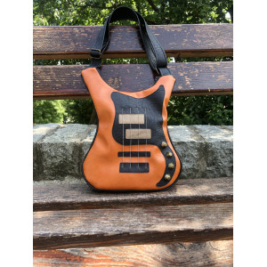 Guitar-shaped bag Brown Bass