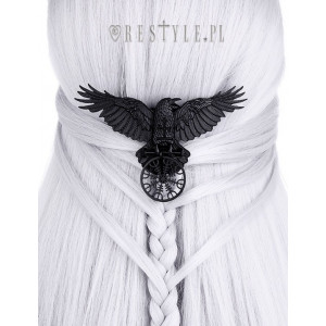 Hair Clip with Raven - Helm of Terror