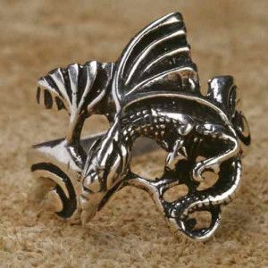 Inel argint Dragon