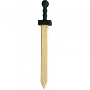 Jucarie - Pumnal lemn cu maner verde 54 cm