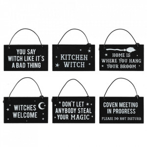 Mini placuta decorativa metal Witchy