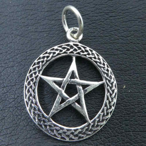Pandantiv argint Pentagrama 3.5 cm