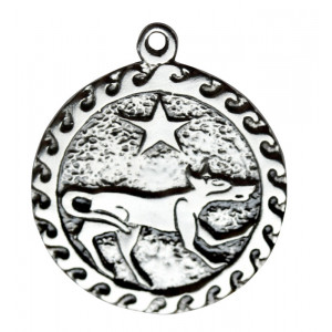 Pandantiv placat argint zodiac celtic Ser Kai 2-24 July