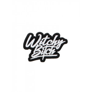 Petic textil decorativ / Patch brodat Witchy Bitch