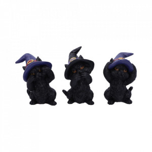 Set Trei pisicute vrajitoare intelepte 9.2cm