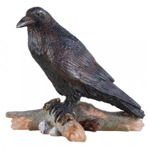 Statueta Corb cu cheie 16cm