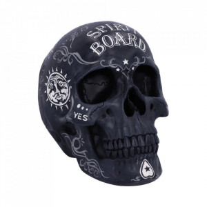Statueta craniu Spirit Board - negru 20cm