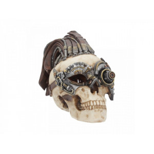 Statueta craniu steampunk Dreadlock Device 25 cm