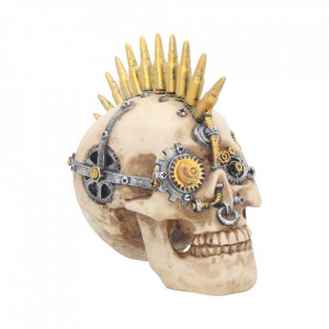 Statueta craniu steampunk Unelte de razboi 17.5 cm