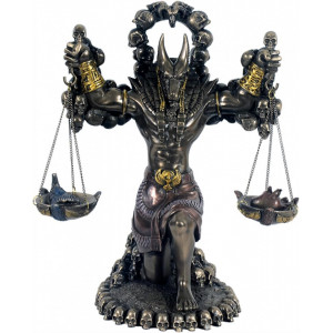 Statueta zeu egiptean Anubis 22cm