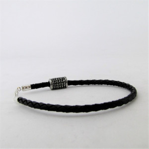 Bratara vikinga din piele Herringbone