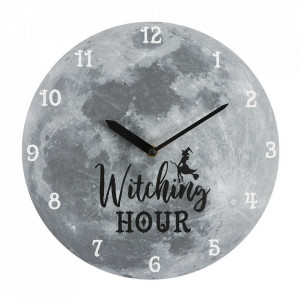 Ceas de perete gri Witching Hour