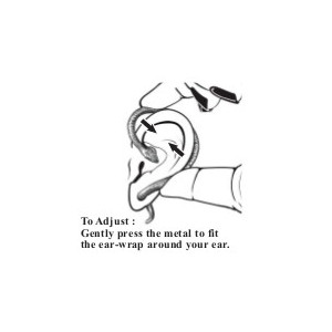 Cercel pe ureche tip ear wrap Dragonul de cristal