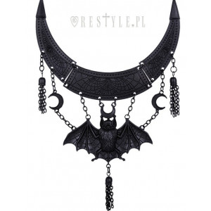 Colier gotic Liliac Oriental - negru