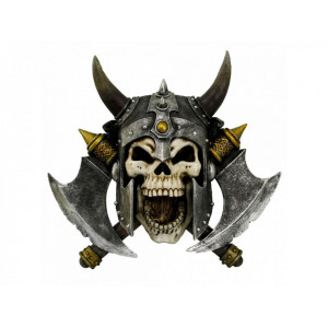 Decoratiune pentru perete craniu de viking Razbunarea din Valhalla 33 cm