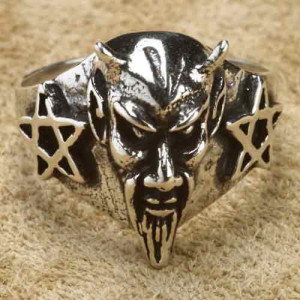 Inel argint Demon
