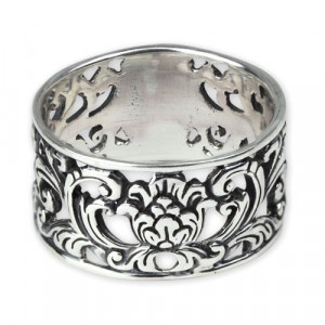 Inel argint Ornament Floral