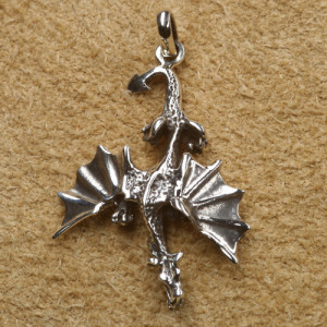 Pandantiv argint Dragon 4.4 cm