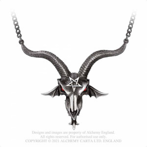 Pandantiv craniu Baphometica 10cm