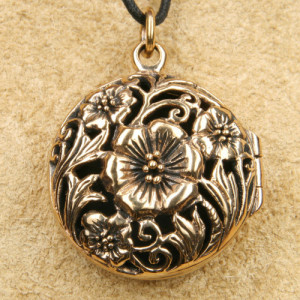 Pandantiv medalion bronz pentru poza Flori