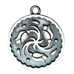 Pandantiv placat argint zodiac celtic Imbolc 23 Jan-13 Feb