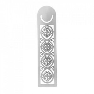 Semn de carte metalic lung Celtic Lands - Cruce Celtica D757